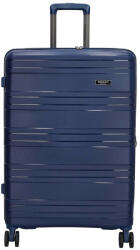 Dugros Valencia kék 4 kerekű bővíthető nagy bőrönd (21132002-L)