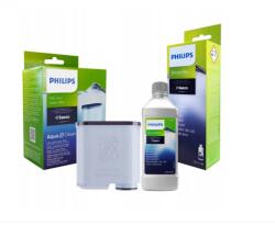 Philips Kit intretinere espressor, Philips, Compatibil cu Philips Latte Go+, Filtru apa, Solutie decalcifiere, 250 ml CA6903+CA6700 (FW02PH_+_DECALCIFIER_250ml)