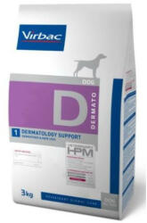 Virbac Dermatology Support dog 3kg - kutya száraztáp bőrbetegségek kezelésére