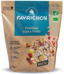 Favrichon Musli BIO fara zahar cu 40% proteine, soia si fructe Favrichon 450g