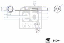 Febi Bilstein Bieleta de directie FEBI BILSTEIN 184294 (184294)