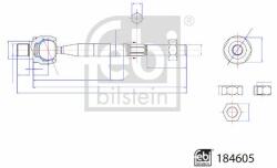 Febi Bilstein Bieleta de directie FEBI BILSTEIN 184605 (184605)