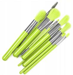 Beauty Design Set pensule de machiaj verde neon, 10 buc. - Beauty Design 10 buc