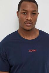 Hugo pizsama póló sötétkék, nyomott mintás - sötétkék S