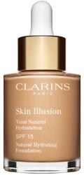 Clarins Skin Illusion Natural Hydrating Foundation makeup radiant cu hidratare SPF 15 culoare 110N Honey 30 ml