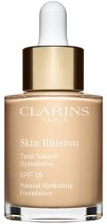 Clarins Skin Illusion Natural Hydrating Foundation makeup radiant cu hidratare SPF 15 culoare 101W Linen 30 ml
