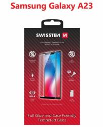 SWISSTEN Full Glue Samsung A235 Galaxy A23 3D üvegfólia - fekete (54501817)