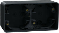 Schneider Electric Mureva Styl - MUR37914 - Kettes kiemelő doboz, vízszintes, antracitszürke (MUR37914)