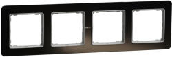 Schneider Electric Sedna Elements - SDD361804 -Négyes keret, univerzális, kristályfekete (SDD361804)