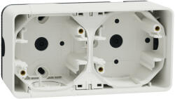 Schneider Electric Mureva Styl - MUR39914 -Kettes kiemelő doboz, vízszintes, polárfehér (MUR39914)