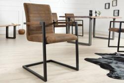 Invicta IMPERIAL antik barna-fekete fémvázas szék (IN-37081)