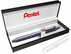 Pentel BL407V-A 0, 35mm viola test/kék tinta prémium fém nyomógombos rollertoll
