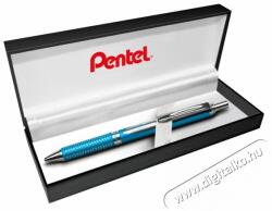 Pentel BL407S-A 0, 35mm sky blue test/kék tinta prémium fém nyomógombos rollertoll