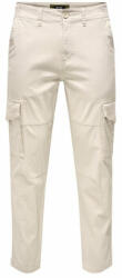 ONLY & SONS Pantaloni din material 22025431 Écru Tapered Fit
