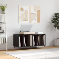 vidaXL fekete szerelt fa hanglemezszekrény 100 x 38 x 48 cm (831741) - vidaxl