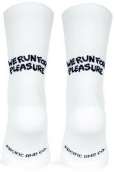 Pacific and Co Sosete Pacific and Co RUN FOR PLEASURE (White) forpleasurewhite Marime 42-45 (forpleasurewhite) - top4fitness