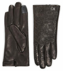 Calvin Klein Mănuși de Damă Calvin Klein Re-Lock Emb/Deb Leather Gloves K60K611165 Negru