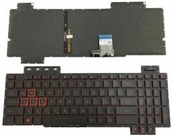 ASUS TUF Gaming FX504 FX504G FX504GD FX504GE FX504GM FX505 series 90NR00J1-R31HU háttérvilágítással (backlit) magyar (HU) piros fekete laptop/notebook billentyűzet gyári