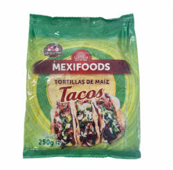  MEXIFOODS Tortilla - kukoricás, gluténmentes, 16cm, 250g, (10db/csomag)