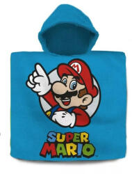 Kids Licensing Super Mario poncsó törölköző 60x120cm (EWA512NO)