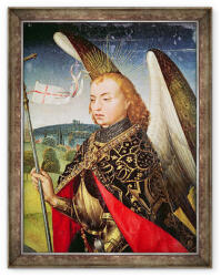 Norand Tablou inramat - Rogier van der Weyden - Sfantul Mihail Arhanghelul (B_GOLD_344037)