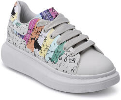 Sofiastore Sneakers dama desen colorat Gri Leta (20C19_744F)