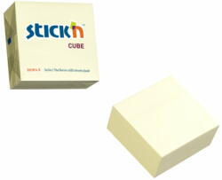 STICK'N Cub notite autoadeziv 76x76 mm, 400 file, galben, STICK'N (HO-21072)