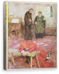 Norand Tablou Canvas - William Hatherell - Romeo in celula lui Friar Laurence, ilustrare a Romeo si Julieta Act III (B103744)