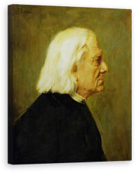 Norand Tablou Canvas - Franz Seraph von Lenbach - Compozitorul Franz Liszt 1811-86 (B149279-4050)