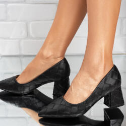 Sofiastore Pantofi dama stiletto din piele ecologica Negri Adriana (T1D3702-11_BLACK_11FA)