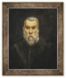 Norand Tablou inramat - Jacopo Robusti Tintoretto - Autoportret (B_GOLD_70469)