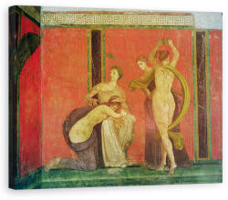 Norand Tablou Canvas - Roman - Femeie biciuit si dansatoare cu chimvale, Zidul de Sud, Oecus 5 (B161043-4050)