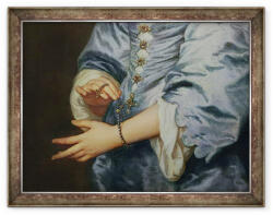 Norand Tablou inramat - Anthony van Dyck - Marie Ruthven, Lady van Dyck, detaliu II (B_GOLD_3114477)