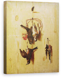 Norand Tablou Canvas - Melchior de Hondecoeter - Trompe-loeil cu aripi rosii si un teren (B444271)