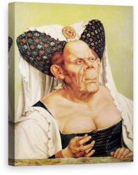 Norand Tablou Canvas - Quentin Massys - O batrana grotesc, posibil printesa Margareta de Tirol (B2362)