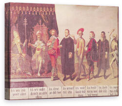 Norand Tablou Canvas - Scoala flamanda - Papa si moartea (B185163)