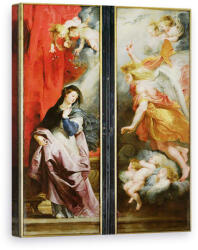 Norand Tablou Canvas - Peter Paul Rubens - Buna Vestire, de la inversul Triptic al Martiriului Sfantului stefan (B174626)