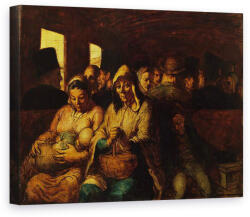 Norand Tablou Canvas - Honore Daumier - Interiorul transportului de clasa a treia (B1127652)