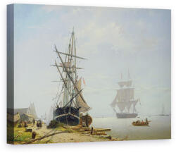 Norand Tablou Canvas - W. A. van Deventer - Navele intr-un estuar olandez (B16153)