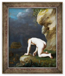 Norand Tablou inramat - Cornelis van Poelenburgh - Zeita Calypso salveaza Ulise (B_GOLD_3087014)