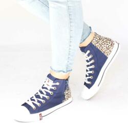 Zibra Tenisi dama casual, animal print cu fermoar lateral 6902-NAVY (6902-NAVY_8FD3)