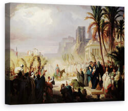 Norand Tablou Canvas - Louis Felix Leullier - Intrarea lui Hristos in Ierusalim (B220230)