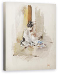Norand Tablou Canvas - Robert Frederick Blum - Fata japoneza de cusut (B1152066-4050)