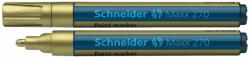 Schneider Marker cu vopsea SCHNEIDER Maxx 270, varf rotund 1-3mm - Auriu (S-127053) - roveli