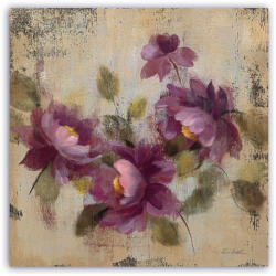 Norand Tablou Canvas - Vintage, Floral, Mov (00398)