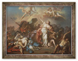 Norand Tablou inramat - Jacques Louis David - Apollo si Diana ataca copiii din Niobe (B_GOLD_1072440)