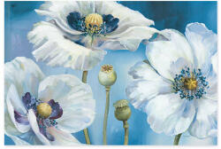 Norand Tablou Canvas - Dans albastru I, flori de maci (02230)