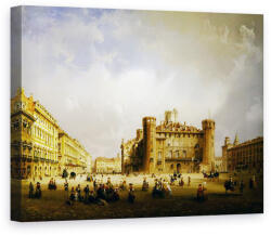 Norand Tablou Canvas - Carlo Bossoli - Piazza Castello, Torino (B329497)