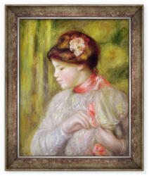 Norand Tablou inramat - Pierre Auguste Renoir - Tanara femeie ajustandu-si bluza (B_GOLD_76844)