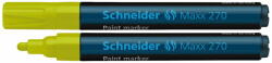 Schneider Marker cu vopsea SCHNEIDER Maxx 270, varf rotund 1-3mm - Galben (S-127005) - roveli